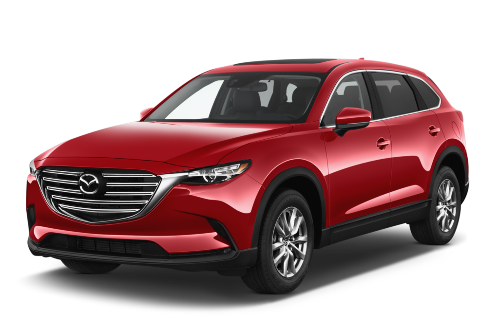 Red Mazda CX-9 available for rent with a driver in Dubai.png