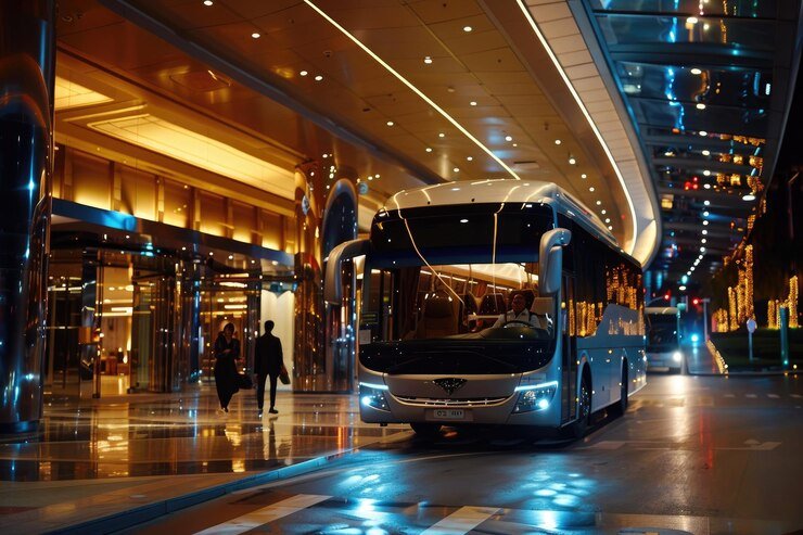 Hotel shuttle bus for guests – Bus Rental Ajman