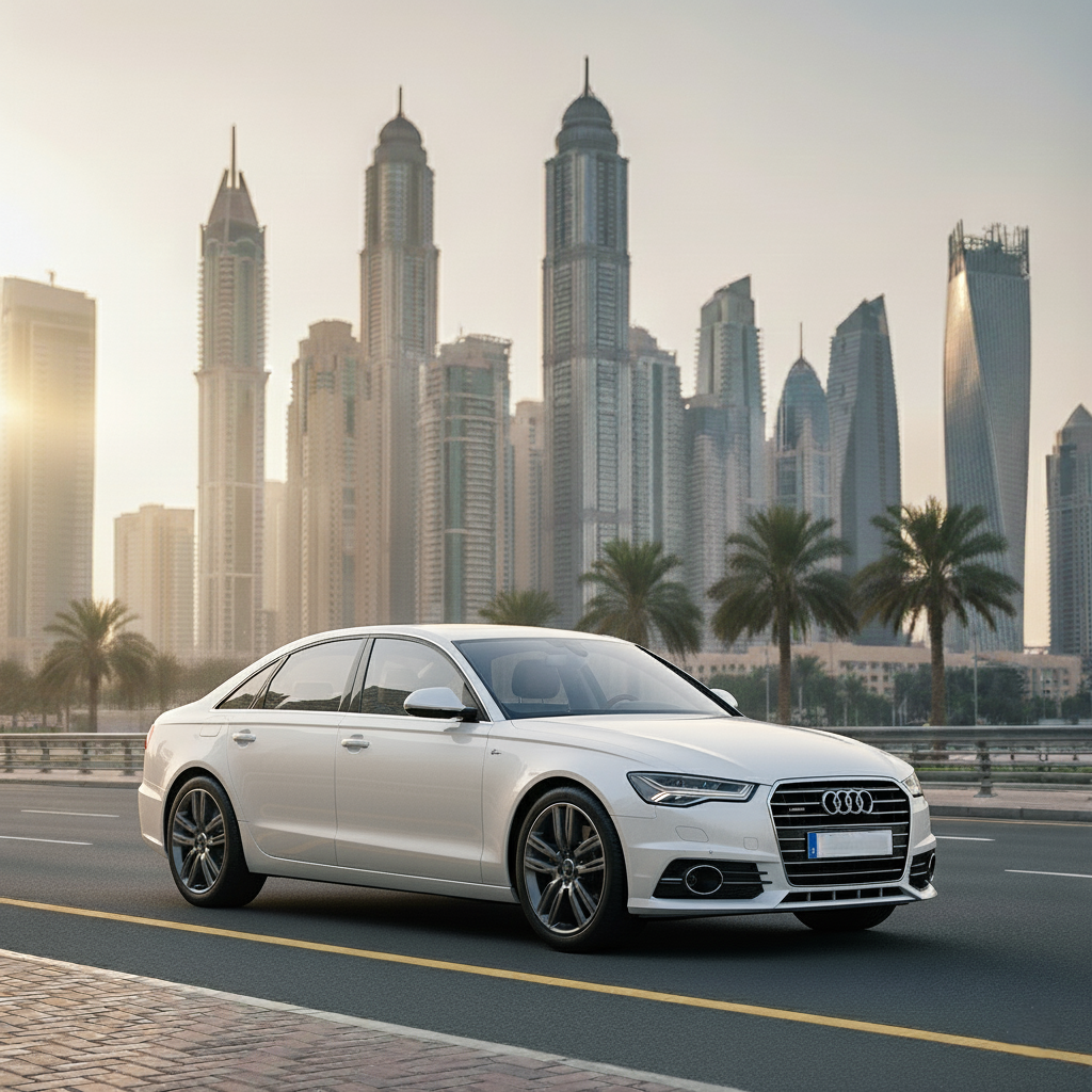 audi a6 chauffeur car hire dubai