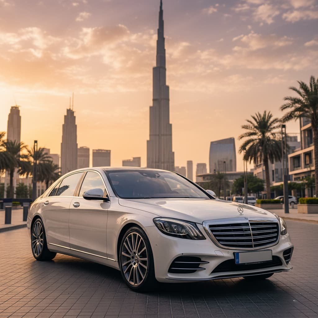 Hire Mercedes Benz S 500 With Driver in Dubai